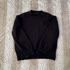 Commense Black Crewneck Sweater